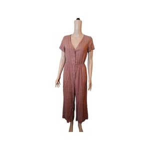 One Clothing Jumpsuit Jumper Romper Size M dark pink polyester used